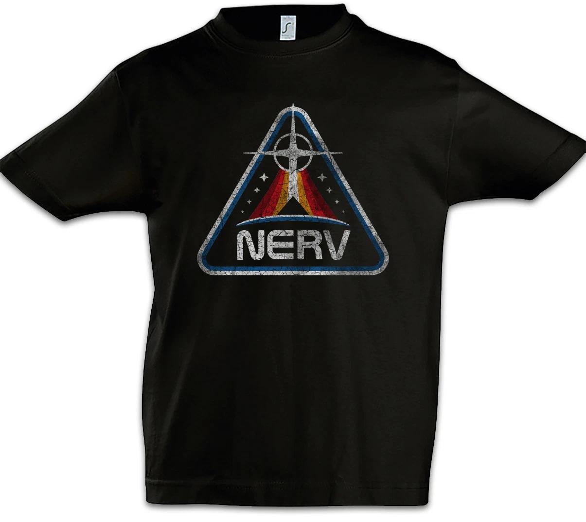 Evangelion N Patch Kids Boys T-Shirt Genesis Uniform Gendo Nerv Symbol Logo 120