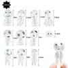 Kodama Luminous Mononoke 15 Fish Moss Flower Pot Glow In the Luminous Christmas Present 15 Figures, Pieces, Luminous, Cute, Miniature, DIY, Garden,