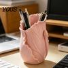 Office Supplies Holder Lotus Leaf Pen Holder, 3D Printed Bionic Desk Organizer, Cute Fresh And Natural Decor Stationery for Home Office, Nature