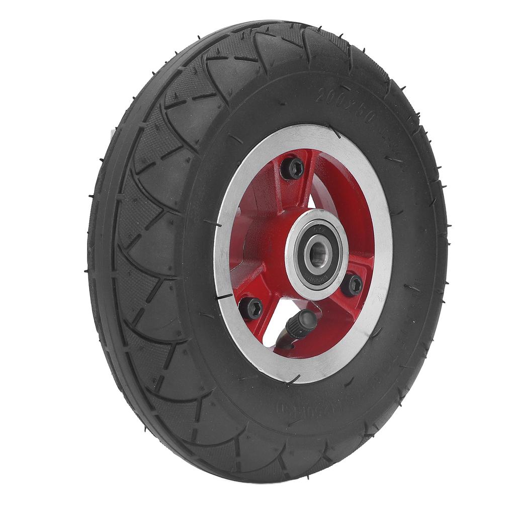 Ruote gonfiabili 200x50mm 8 pollici Antiesplosione Antiscivolo per Scooter Elettrico con Mozzo in Lega