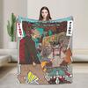 Gachiakutas Anime Warm Blanket  Airplane Travel Plush Bedding Throws Graphic Couch Bed Flannel Bedspread Sofa Bed Cover