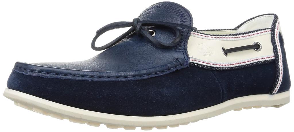 Lanvin en Bleu Flat Loafers Size 2E Men's 86499, NAV, 27.0 cm,
