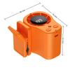 USB Charging Mini Silent Fan LED Display Neck-mounted Handheld Mini Fan  For Outdoor&Office