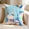 Fantasy Anime K-KonoSuba A-Aqua  Square Double-Sided printed Pillow Case Bedroom Bedside Pillow Sofa Cushion Cover