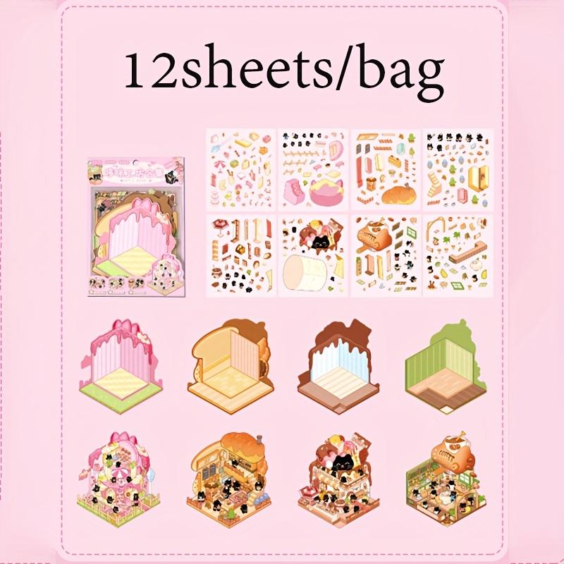 3D Scene Sticker Collection Multiple Miniature Landscape Sticker For Collage Creation DIY Sticker Decoration Scrapbook Stickers