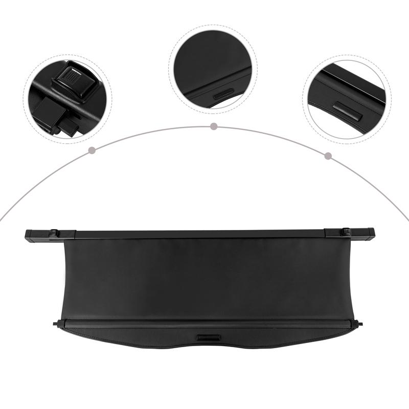 2020-22 Toyota Highlander Retractable Trunk Cargo Cover Luggage Shade Shield For 2020-22 Toyota Highlander