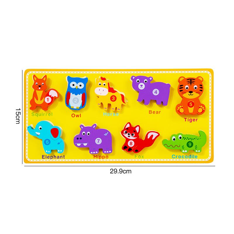 3D Puzzle Children's Early Education Toy Animal Transportation Velcro Sea Fruit Shape Funny DIY Paste Puzzle Toys Gifts for Kids