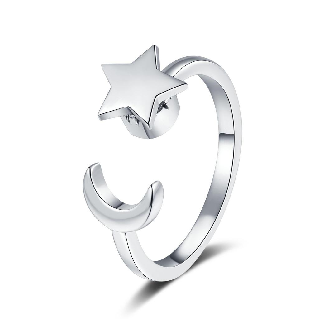 Fidget Spinner Ring for Women, Minimalist Fashion Rotatable Ring, INS Trend Light Luxury Cool Style Jewelry