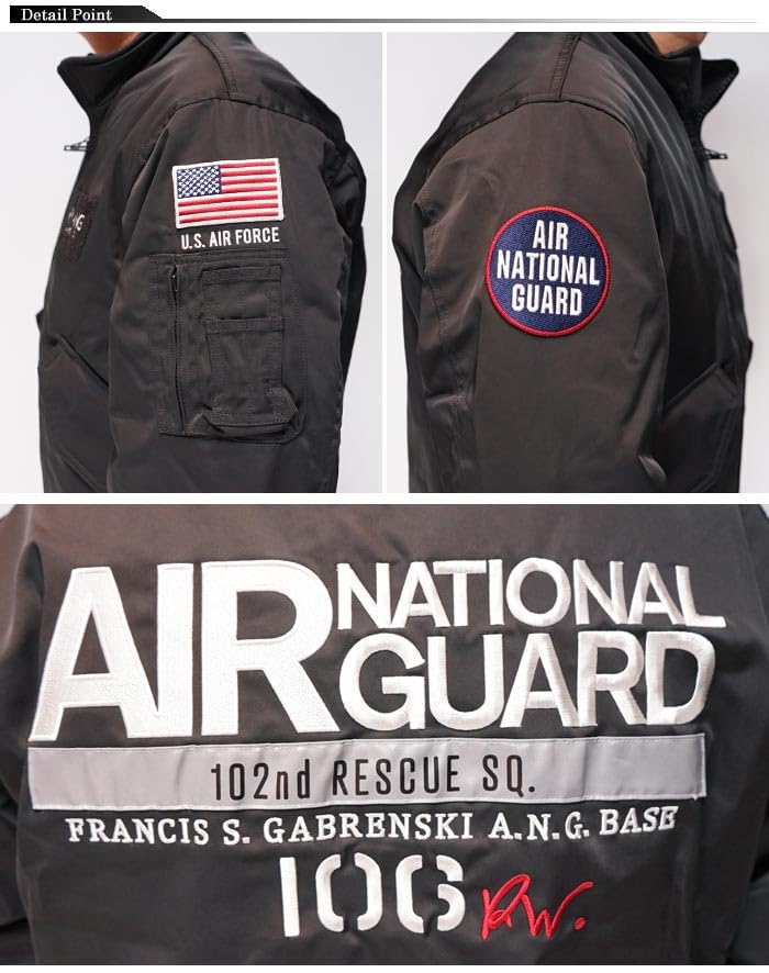 AVIREX New York Air National Guard CWU Jacket Filling Blouson Outerwear Avirex 783-3252064 Men's (M, Black)