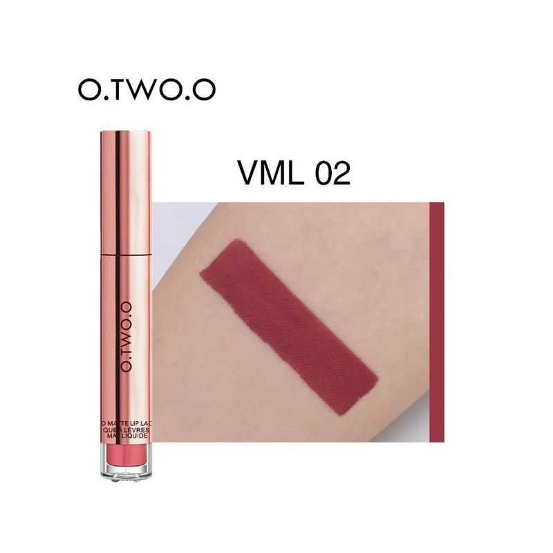 O.TWO.O - Matte Velvet Lip Gloss - 4 COLORS