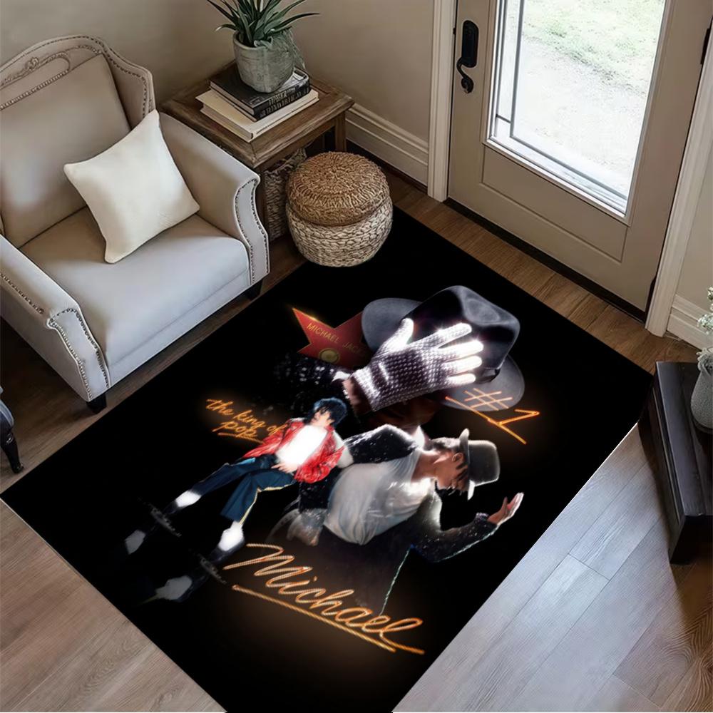 Michael Jackson Pop Art Dance Carpet Design For Balcony Outdoor Playrooms Dining Room Antislip Carpet Decorate Offices Spiritual Gift
