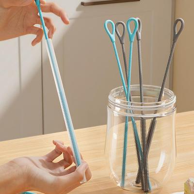Straw Cleaner Brush Extra Long Silicone for Stanley Cups Reusable Straws Deep Cleaning Reusable Straw Cleaner Bottle Brush