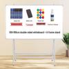 Finches Mobile Double-Sided Magnetic Blackboard/Whiteboard Stand for Home, Office, and Teaching.