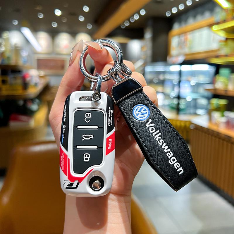 Für VOLKSWAGEN VW ABS Style Auto Klappschlüssel Hülle Schale Fernbedienung Halter Für VW Volkswagen Polo Tiguan Passat B5 B6 B7 Golf 4 5 6