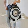Mochila Para Transportar Animales Para Gatos Transportador Espacial Xl Pingüino Blanco