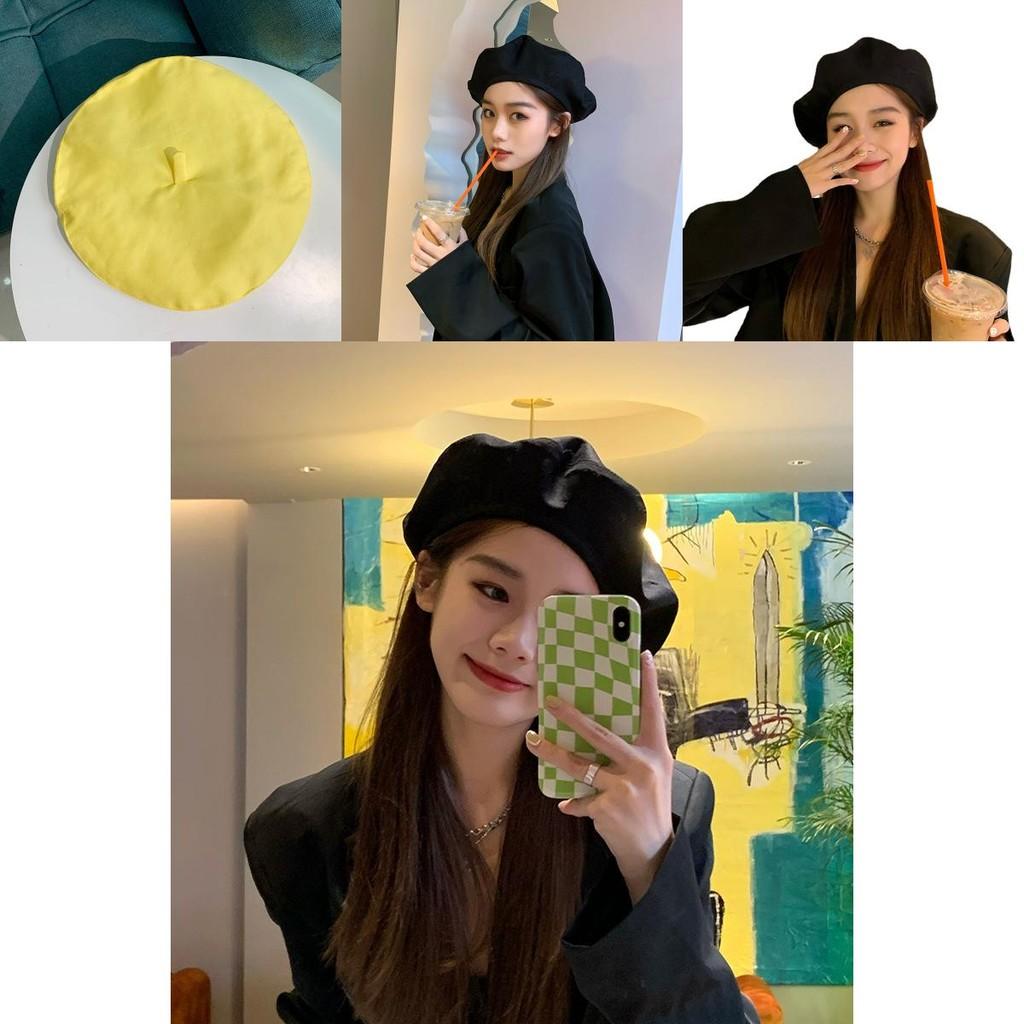 Retro Cotton Beret Hat For Women Classic British Style Fashion Fall Cap