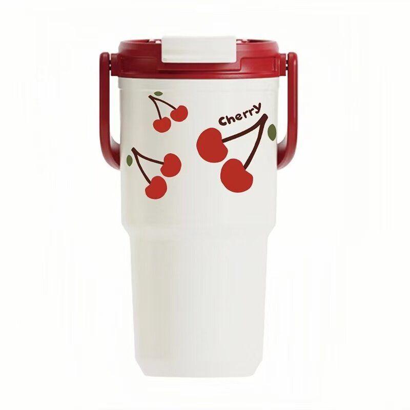 

Gaby Rabbit Large-Capacity Thermos Cup for Men and Women, Stylish 2025 New Model, Simple and Portable Coffee and Water Cup for Car Use 7350 Red 710ml