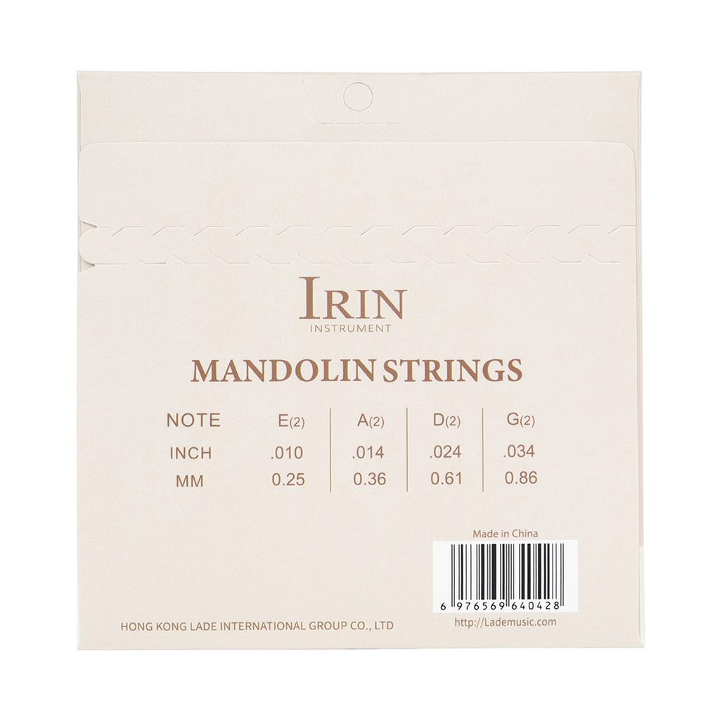 IRIN 8 Strings Mandolin Strings Import Phosphor Copper Alloy Wound Mandolin Strings G D A E Tone Mandolin Guitar Accessories