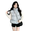 Cotton vest women's short thickened bread clothes, vest vest, puff year new fashion stand-up collar jacket