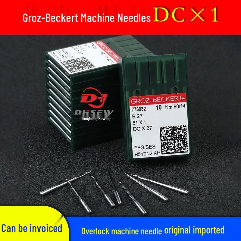 Groz-Beckert Gold-Plated Heat Resistant Overlock Machine Needle DCx1/DCx27