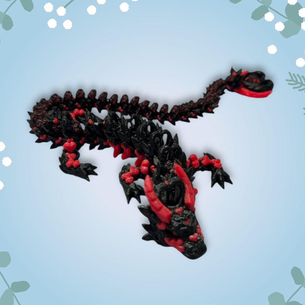 Chinese Dragon 3D Printed Dragon 3D Articulated Dragon Toys  Landscaping Decoration