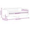 Daybed with Mattress Pink 100x200 cm Velvet