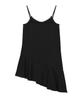 Nigaennikol Satin Embroidery Slip Dress_Black