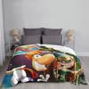 Rayman Abenteuer Spiel Cartoon Gestrickte Decke Lustige Kunst Flanell Überwurfdecke Reise Bedruckt Weich Warm Multifunktionale Teppichfliese