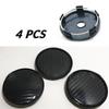60mm Black Carbon Fiber Wheel Center Hub Cap Rim Hub Cover Auto Accessories