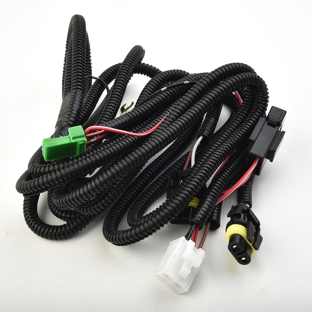 H11 Fog Light Harness Wiring With LED Indicator Switch Automotive Relay