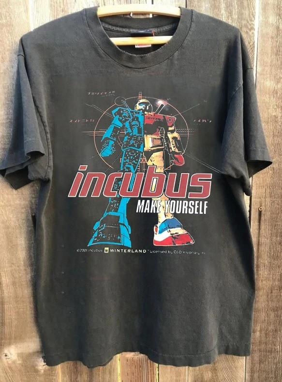 

Remake ncubus Make Yourself Charcoal TShirt Short Sleeve tee 90s NH25686 Unisex T-Shirt XXL