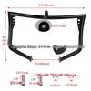 Harley Touring Glide Black Front Bumper Anti-Collision Guard 09-23