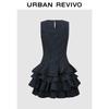 UR 2026 Women's Sleeveless Plaid Cake Skirt Mini Dress
