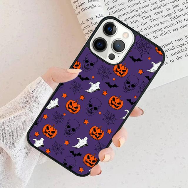 Halloween Aesthetic Phone Case For iPhone 17 Air 16 15 14 plus 12 13 Pro max Soft Bumper Shell Cover coque