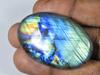 100Cts.Natural Labradorite Multi Fire Oval Cabochon Loose Gemstone 29X45X7MM SK-1151
