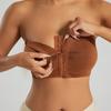 Sexy trägerlose BHs mit Knopfleiste vorne für Damen ohne Bügel Nahtlose Bralettes Damen kabelloser BH weiche Stütze Übergröße Bustier