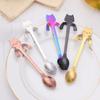 Steel Kitchen Gadget Flatware Coffee Drinking Dessert Spoon Coffee Spoon Stirring Spoons Teaspoon