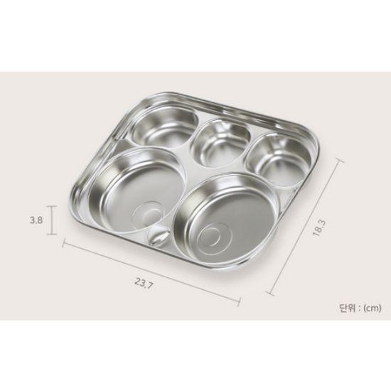 EDISON Friends Owl Stainless Steel Meal Tray - 580ml (2 Piece Set)