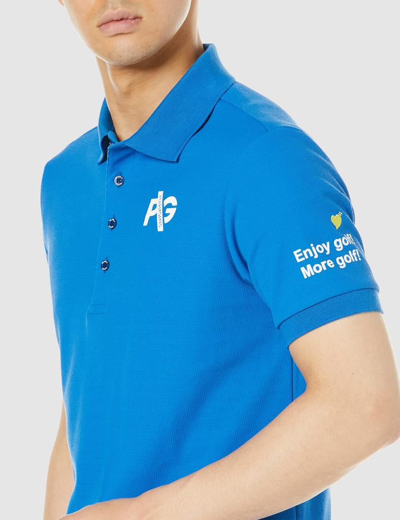 Poloshirt Sol Defender Thermal 3 [PEARLY GATES] Heren korte mouw / 053-2160401 110_Blauw [S]