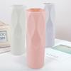 Nordic White Pink Imitation Ceramic Flower Plastic Flower Vase Improve Your Home Office And Wedding Environment Basket Vase