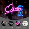 OPEN Neon Sign Bar Lights Neon Signs for Home Bar Led Party Wall Decor USB Powered Man Cave Christmas Halloween Decoration Gifts