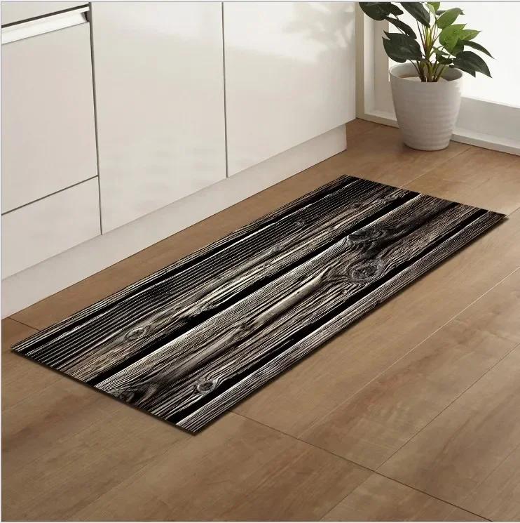 Floor Mat Carpet For Living Room Kitchen Carpet Wood Painting Rectangle Sofa Bedroom Rug Bedside Mats Entrance Rug