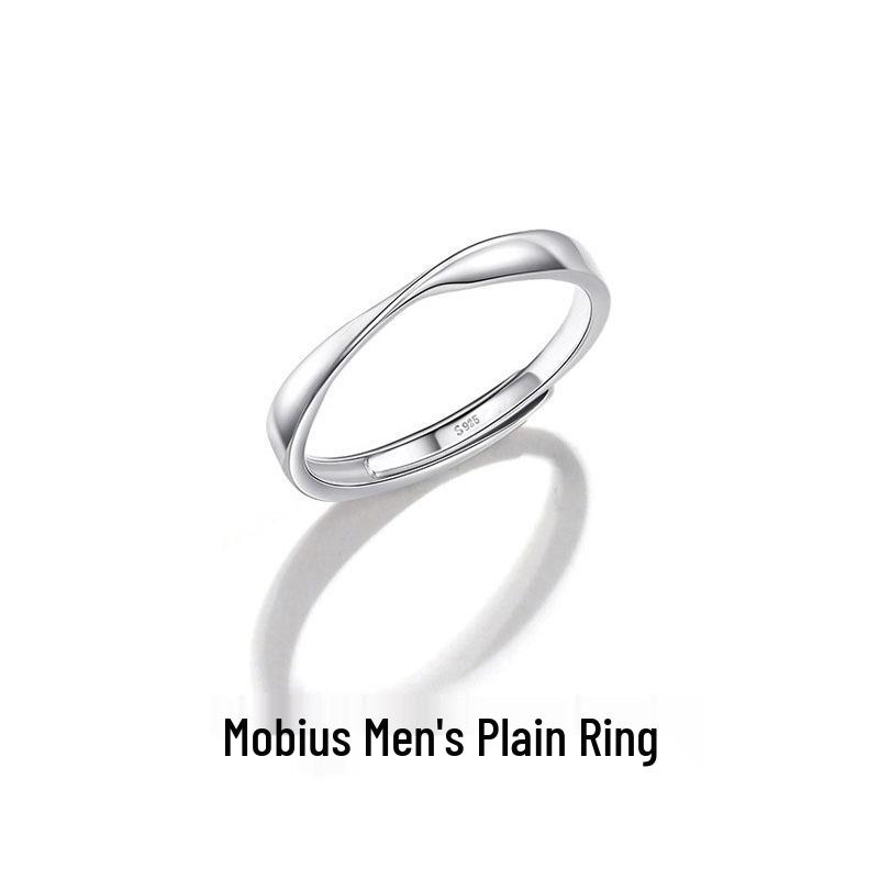 High-End Mobius Ring for Women  Men: Minimalist, Luxury Design Matching Couple Bands