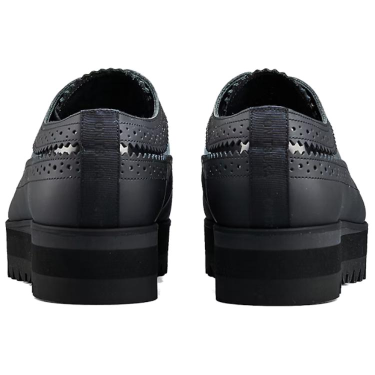 ONITSUKA TIGER Brogue Leather Comfortable Versatile Casual Shoes Women Shoes Black 1182A304-004