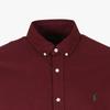 Polo Ralph Lauren Solid Color Brand Logo Embroidered Long Sleeve Shirt Men shirts Burgundy 710804257-041