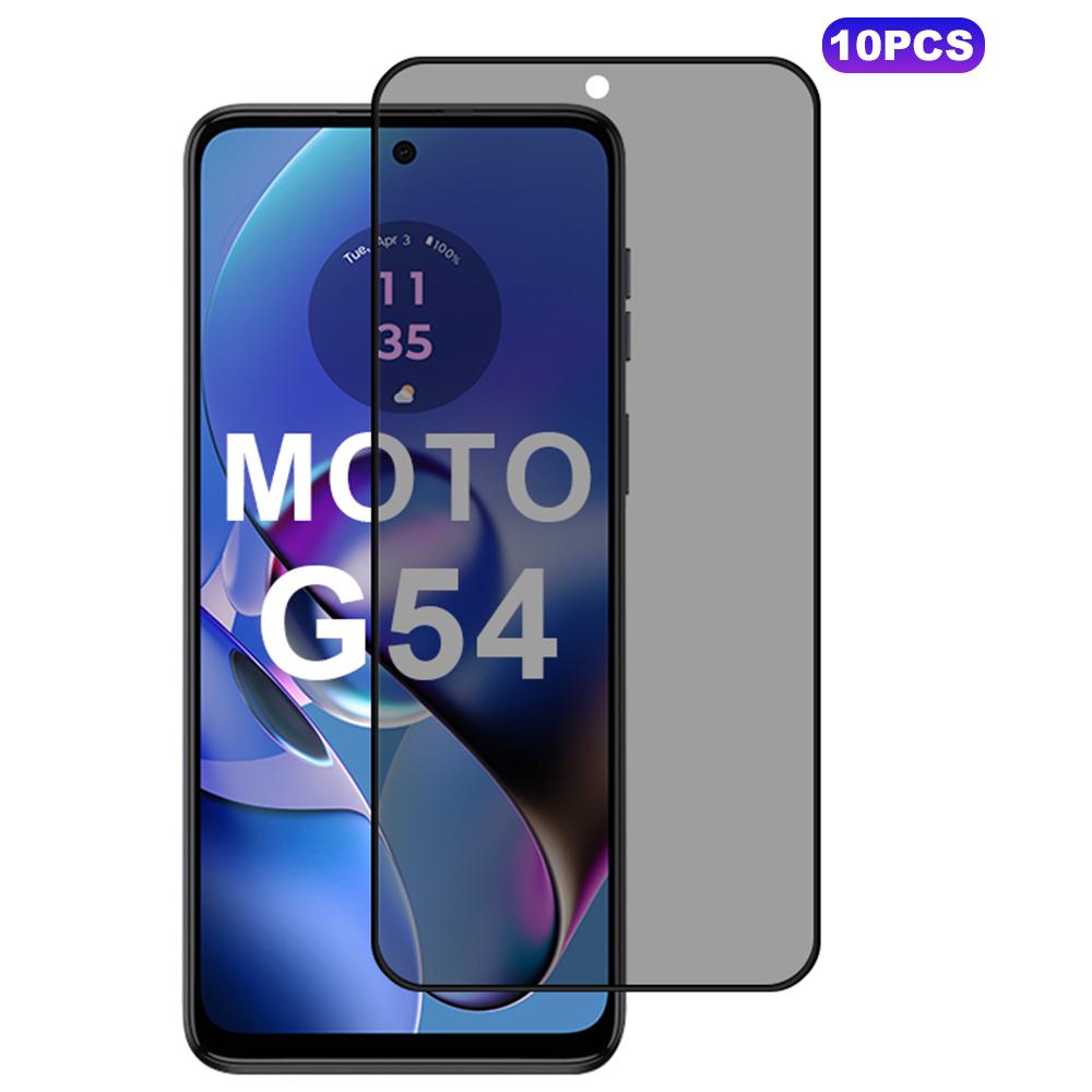 

10 шт./уп. Для Motorola Moto G54 5G Захисна плівка для екрана з захистом від підглядання 28 градусів, шовкографічний друк по краю Type A