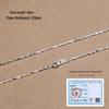 925 Sterling Silver Plain Chain Necklace for Women and Men - Thin, Choker Style, No Pendant