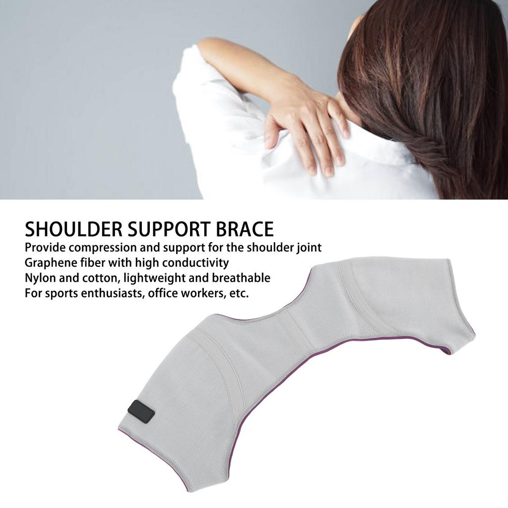 Double Shoulder Support Brace Household Graphene Shoulder Protection Belt for Men and Women S Size