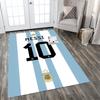 Messi Celebration rug for living rooms, bedrooms, home décor, and as gifts.