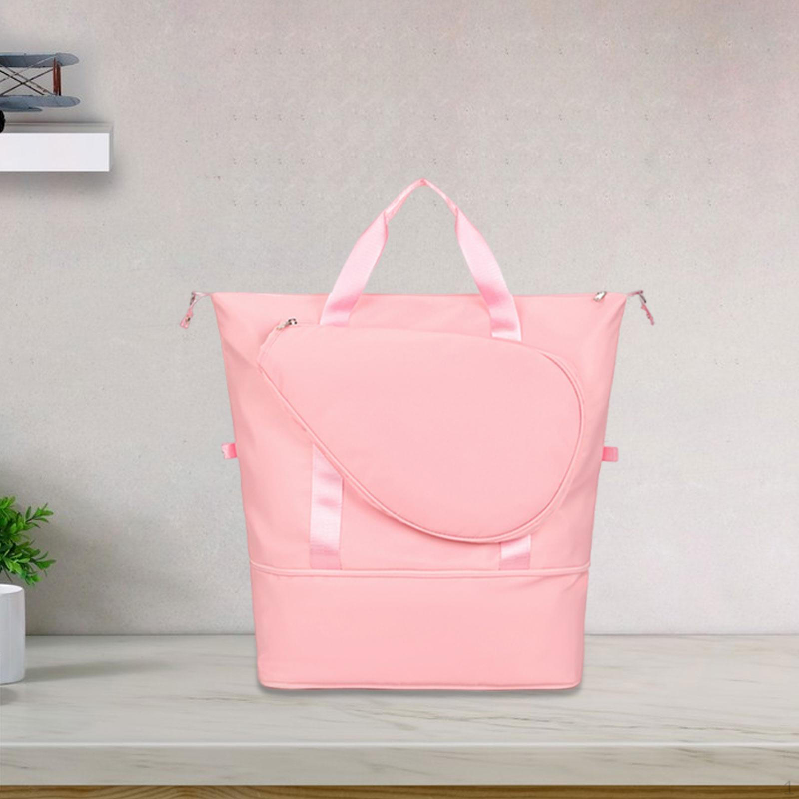 

Compact Gym Bag for Badminton Rackets with Adjustable Strap рожевий